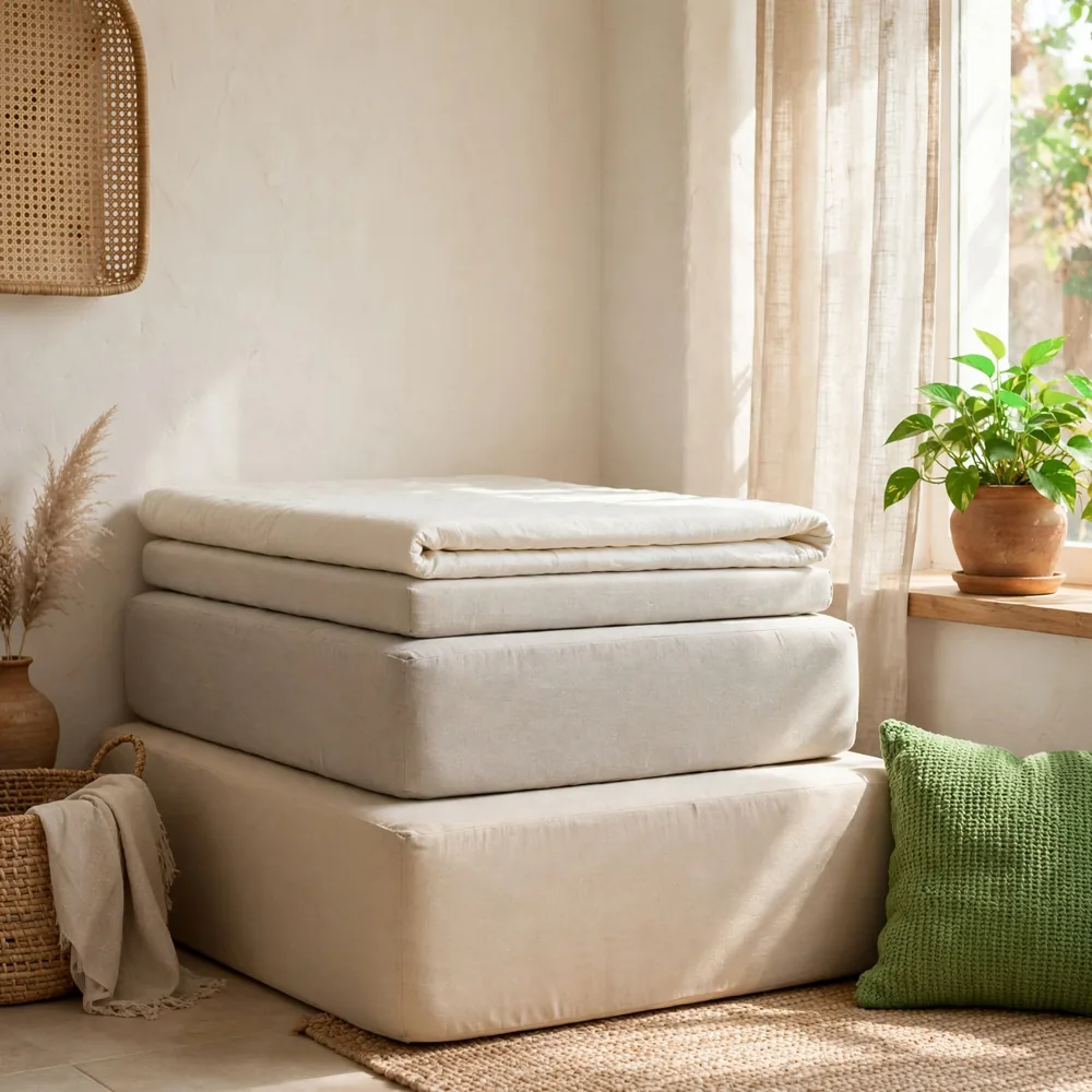 Foam mattresses of different heights