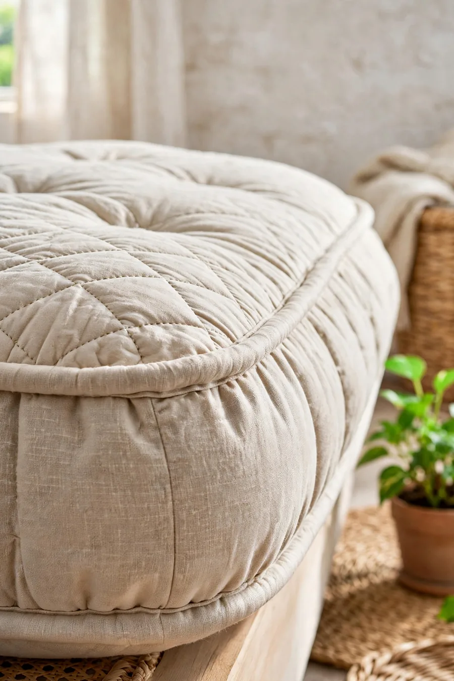 A plush pillow-top edge